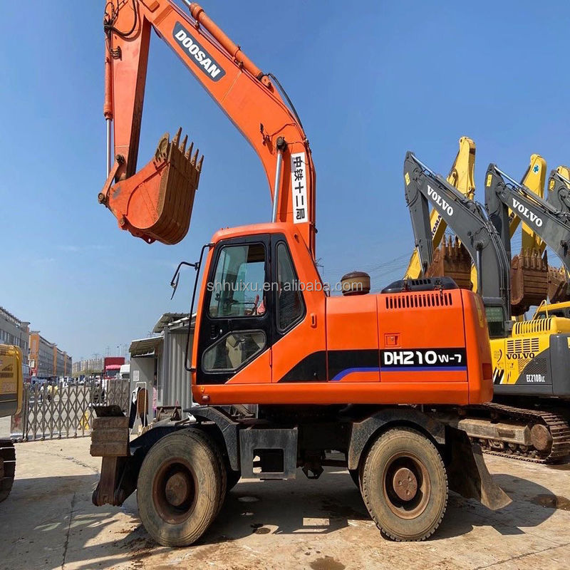 बिक्री के लिए सस्ती कीमत के साथ सेकंड हैंड क्वालिटी DOOSAN 210W खुदाई मशीन/उपयोगी हाइड्रोलिक क्रॉलर Doosan 210W खुदाई मशीन