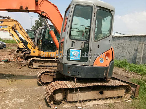 हिताची स्टॉक में इस्तेमाल किया हिताची 55 मिनी खुदाई मशीन बिक्री के लिए दूसरा हाथ हिताची 55 अच्छी स्थिति में छोटे खुदाई मशीन