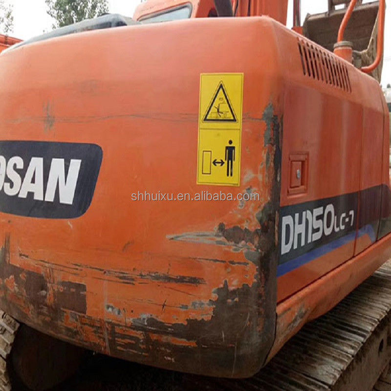बिक्री के लिए कम कीमत के साथ प्रयुक्त हाइड्रोलिक क्रॉलर खुदाई मशीन Doosan DH150/दूसरा हाथ गुणवत्ता DOOSAN DH150 खुदाई मशीन