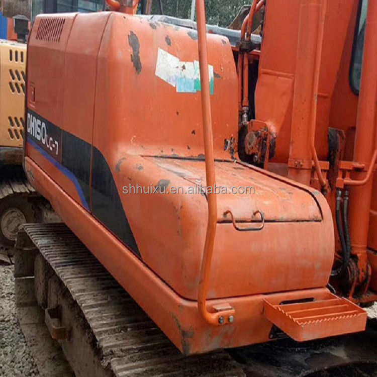 बिक्री के लिए कम कीमत के साथ प्रयुक्त हाइड्रोलिक क्रॉलर खुदाई मशीन Doosan DH150/दूसरा हाथ गुणवत्ता DOOSAN DH150 खुदाई मशीन