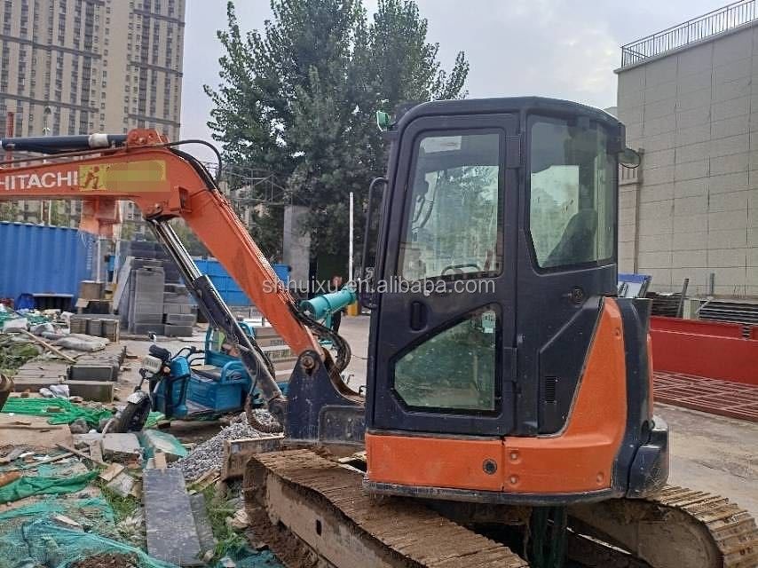 हिताची स्टॉक में इस्तेमाल किया हुआ हिताची EX55 मिनी खुदाई मशीन बिक्री के लिए दूसरा हाथ हिताची मिनी खुदाई EX55 अच्छी स्थिति में