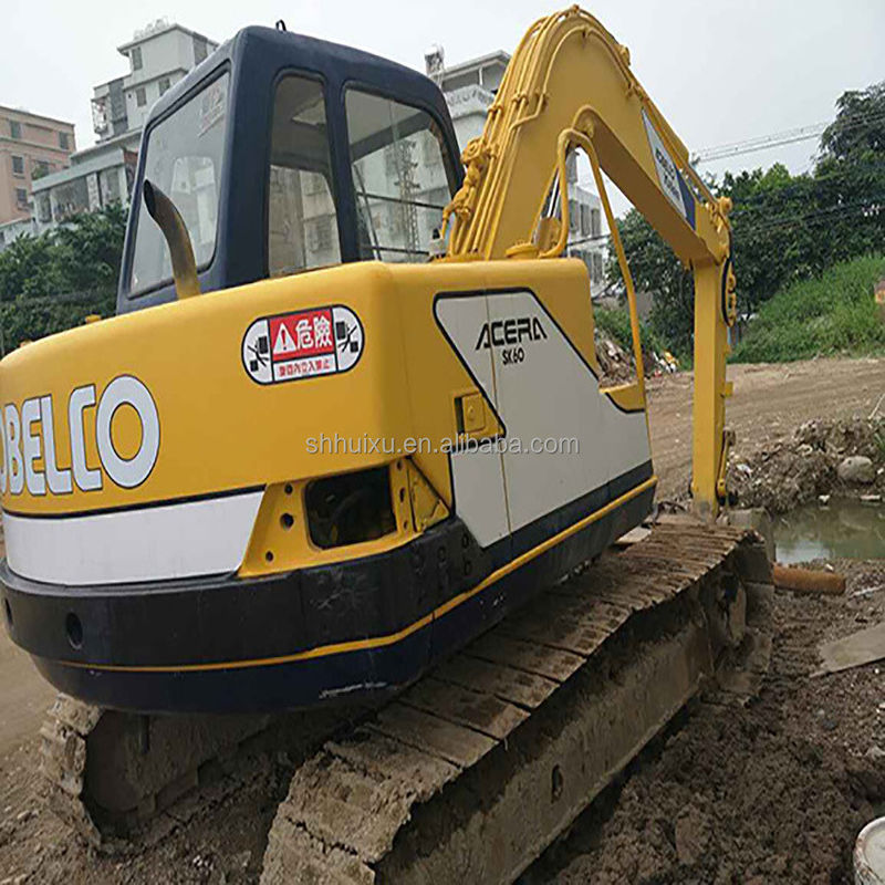 प्रयुक्त हाइड्रोलिक क्रॉलर खुदाई Kobelco60-3, मिनी दूसरे हाथ उच्च गुणवत्ता वाले खुदाई KOBELCO60-3 सस्ती कीमत