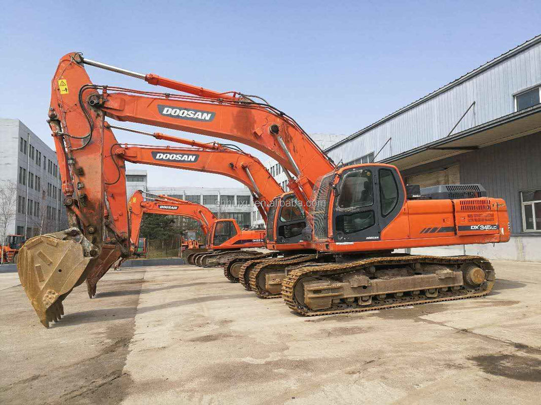 Doosan गर्म बिक्री उत्कृष्ट गुणवत्ता सेकंड हैंड हाइड्रोलिक क्रॉलर खुदाई DOOSAN DX345 कोरिया मूल/उपयोगी खुदाई मशीन सबसे ज्यादा बिकने वाली अच्छी कीमत