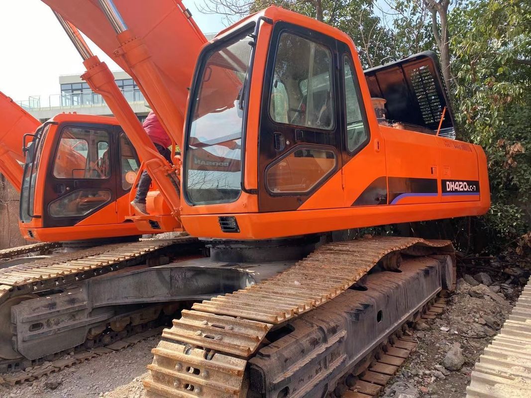 Doosan गर्म बिक्री उत्कृष्ट गुणवत्ता का दूसरा हाथ हाइड्रोलिक क्रॉलर खुदाई DOOSAN DH420 इस्तेमाल किया खुदाई मशीन बेस्ट सेलिंग