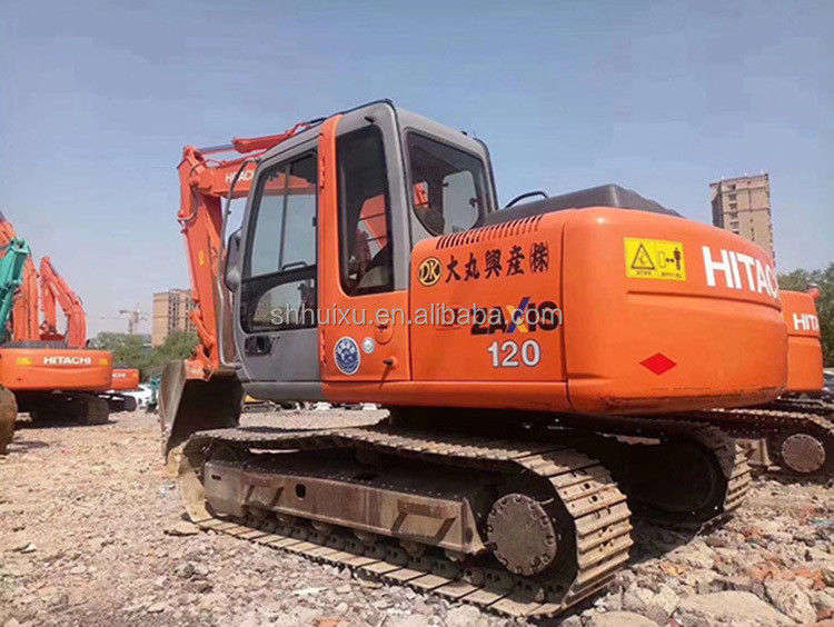 हिताची गर्म बिक्री दूसरा हाथ क्रॉलर खुदाई HITACHI 120 अच्छी स्थिति में बिक्री के लिए प्रयुक्त खुदाई मशीन