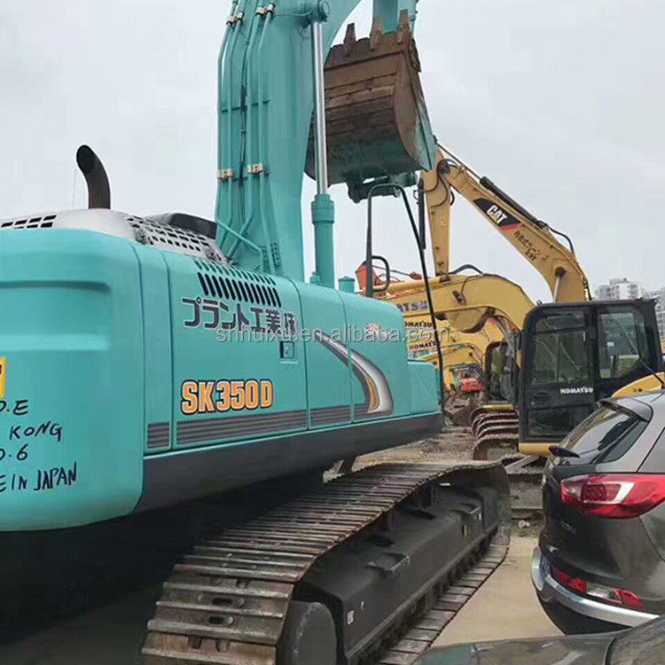 कोबेल्को SK200 उत्कृष्ट गुणवत्ता का दूसरा हाथ क्रॉलर खुदाई Kobelco SK350 प्रयुक्त खुदाई मशीन