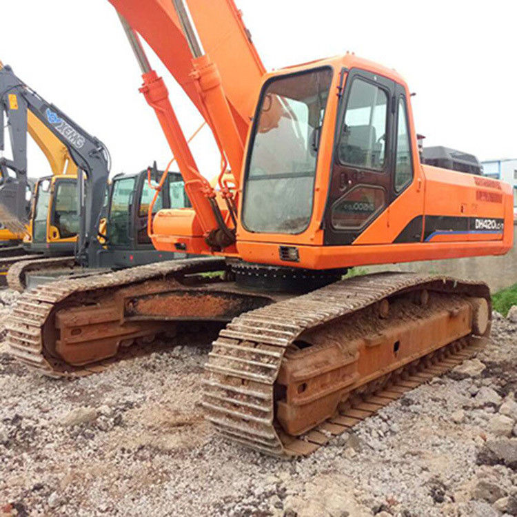 Doosan गर्म बिक्री उत्कृष्ट गुणवत्ता का दूसरा हाथ हाइड्रोलिक क्रॉलर खुदाई DOOSAN DH420 इस्तेमाल किया खुदाई मशीन बेस्ट सेलिंग