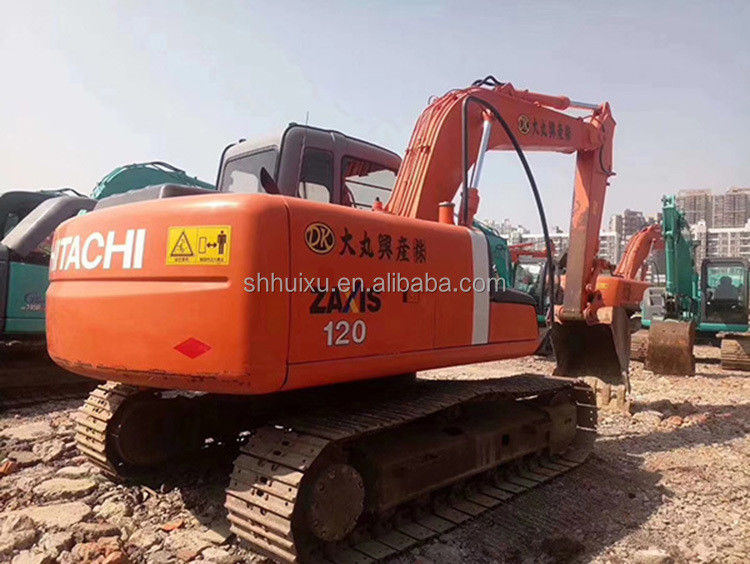 हिताची गर्म बिक्री दूसरा हाथ क्रॉलर खुदाई HITACHI 120 अच्छी स्थिति में बिक्री के लिए प्रयुक्त खुदाई मशीन