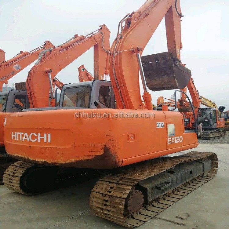 हिताची गर्म बिक्री दूसरा हाथ क्रॉलर खुदाई HITACHI EX120-5 अच्छी स्थिति इस्तेमाल किया खुदाई मशीन जापानी बिक्री के लिए