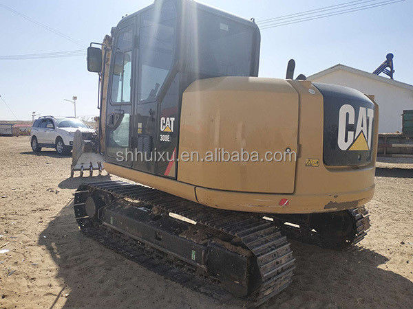 उच्च गुणवत्ता वाला सेकंड हैंड मिनी क्रॉलर खुदाई मशीन इस्तेमाल किया CAT308E 8T इस्तेमाल किया कैटरपिलर खुदाई मशीन खुदाई कैटरपिलर स्टॉक में