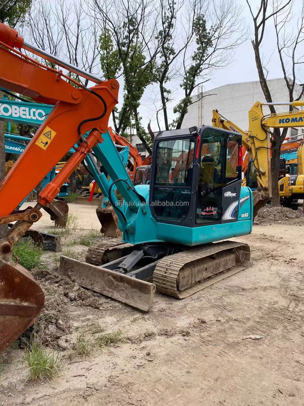 कोबेल्को SK200 हाइड्रोलिक क्रॉलर खुदाई Kobelco 60-8 सेकंड हैंड उच्च गुणवत्ता / प्रयुक्त मिनी खुदाई सस्ती कीमत