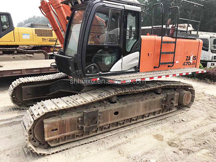हिताची गर्म बिक्री दूसरा हाथ बड़ा क्रॉलर खुदाई HITACHI 470 अच्छी स्थिति प्रयुक्त खुदाई मशीन जापानी