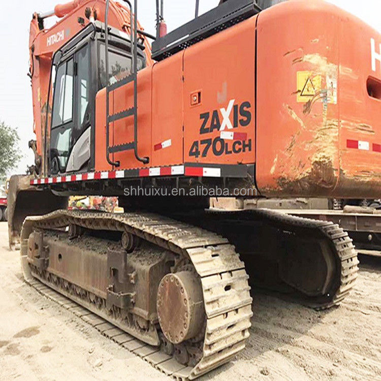 हिताची गर्म बिक्री दूसरा हाथ बड़ा क्रॉलर खुदाई HITACHI 470 अच्छी स्थिति प्रयुक्त खुदाई मशीन जापानी