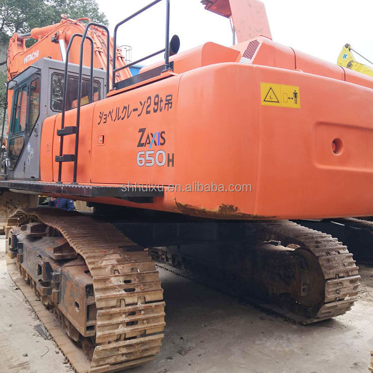 हिताची गर्म बिक्री दूसरा हाथ बड़ा क्रॉलर खुदाई HITACHI 650 अच्छी हालत इस्तेमाल किया खुदाई मशीन जापानी बिक्री के लिए
