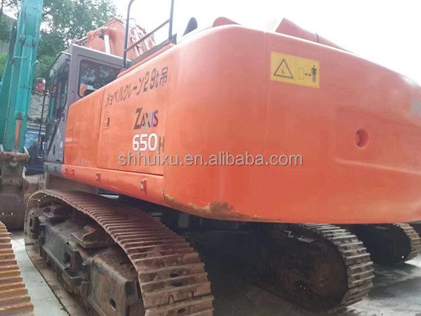 हिताची गर्म बिक्री दूसरा हाथ बड़ा क्रॉलर खुदाई HITACHI 650 अच्छी हालत इस्तेमाल किया खुदाई मशीन जापानी बिक्री के लिए