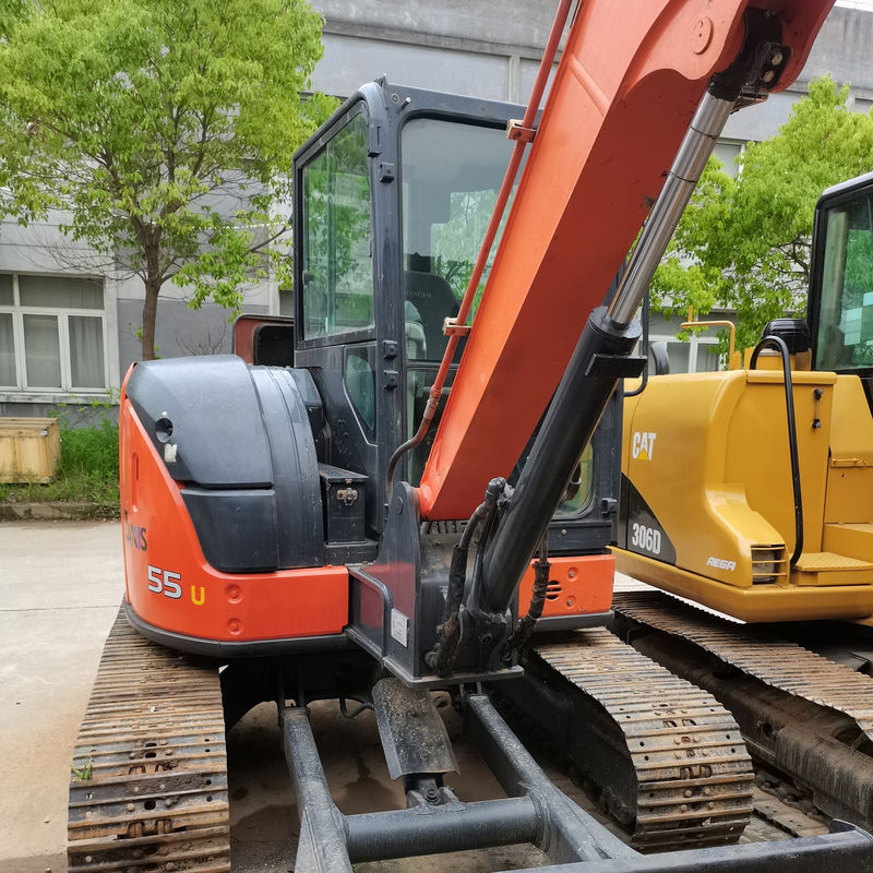 बिक्री के लिए इस्तेमाल किया Hitachi55U मिनी खुदाई मशीन दूसरा हाथ Hitachi मिनी खुदाई 55U