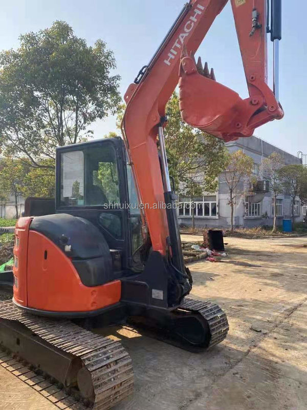 हिताची स्टॉक में सस्ती कीमत इस्तेमाल किया मिनी खुदाई जापानी हिताची 55/दूसरा हाथ हाइड्रोलिक क्रॉलर खुदाई अच्छी स्थिति में हिताची 55