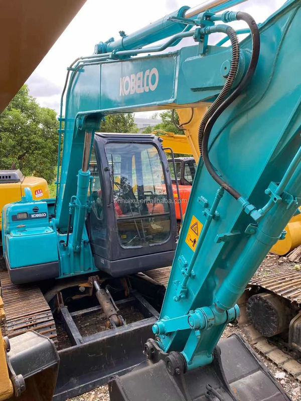 माइक्रो मिनी खुदाई Kobelco 75 दूसरे हाथ छोटे खुदाई मशीनों का इस्तेमाल किया 7.5 टन खुदाई अमेरिका चीन उद्यान खुदाई