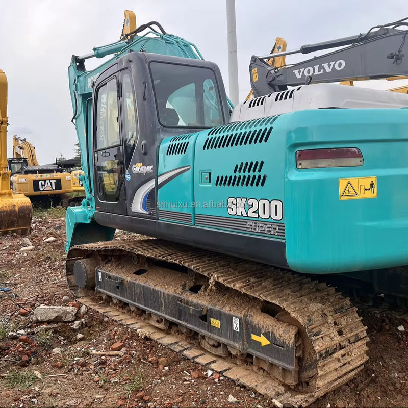 प्रयुक्त उत्खनन Kobelco Sk200 अच्छी गुणवत्ता कार्य स्थिति प्रयुक्त उत्खनन Kobelco Sk200