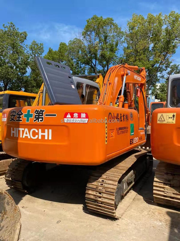 Hitachi गर्म बिक्री उत्कृष्ट गुणवत्ता प्रयुक्त हाइड्रोलिक क्रॉलर खुदाई Hitachi EX120 बिक्री के लिए सेकंड हैंड खुदाई मशीन