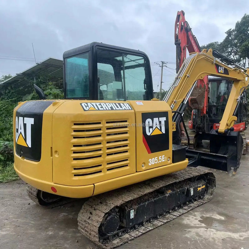 CAT MACHINE नया संस्करण जापानी मूल इस्तेमाल किया छोटा खुदाई CAT 305.5E 5.5TON हाइड्रोलिक लाइन के साथ खुदाई