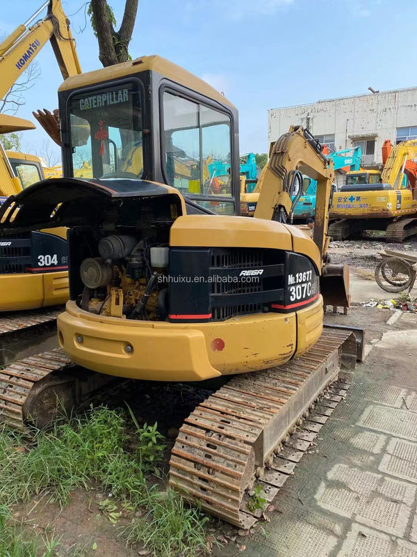 जापान मूल द्वितीय हाथ अच्छी गुणवत्ता वाले हाइड्रोलिक क्रॉलर खुदाई CAT307C 7T/उपयोगी मिनी खुदाई CAT307C सस्ती कीमत
