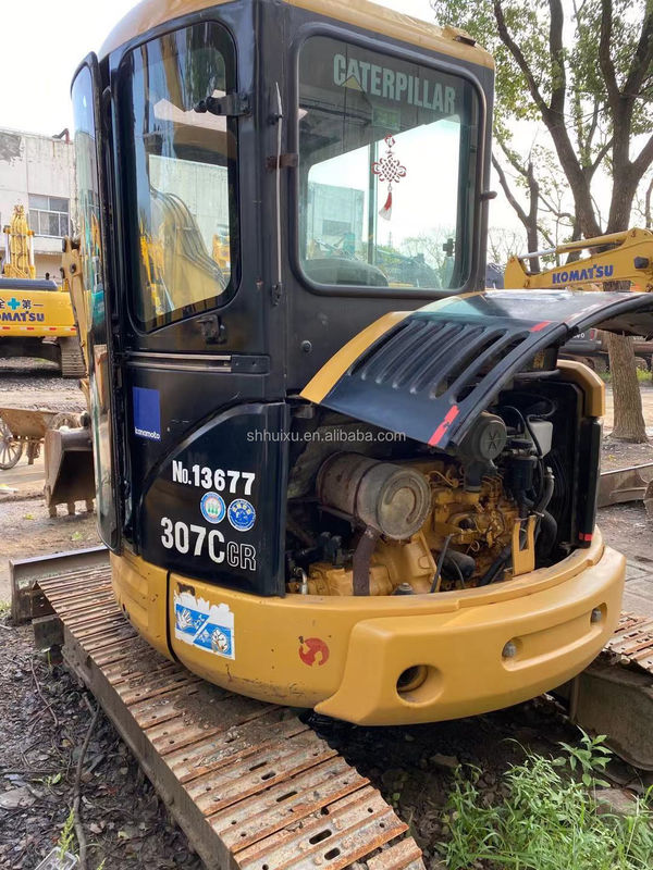 जापान मूल द्वितीय हाथ अच्छी गुणवत्ता वाले हाइड्रोलिक क्रॉलर खुदाई CAT307C 7T/उपयोगी मिनी खुदाई CAT307C सस्ती कीमत