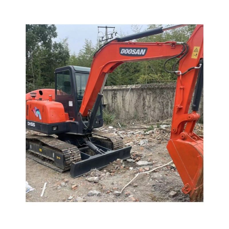 मिनी इस्तेमाल क्रॉलर खुदाई मशीन Doosan dx55/सेकंड हाथ उच्च गुणवत्ता वाले खुदाई Doosan dx55