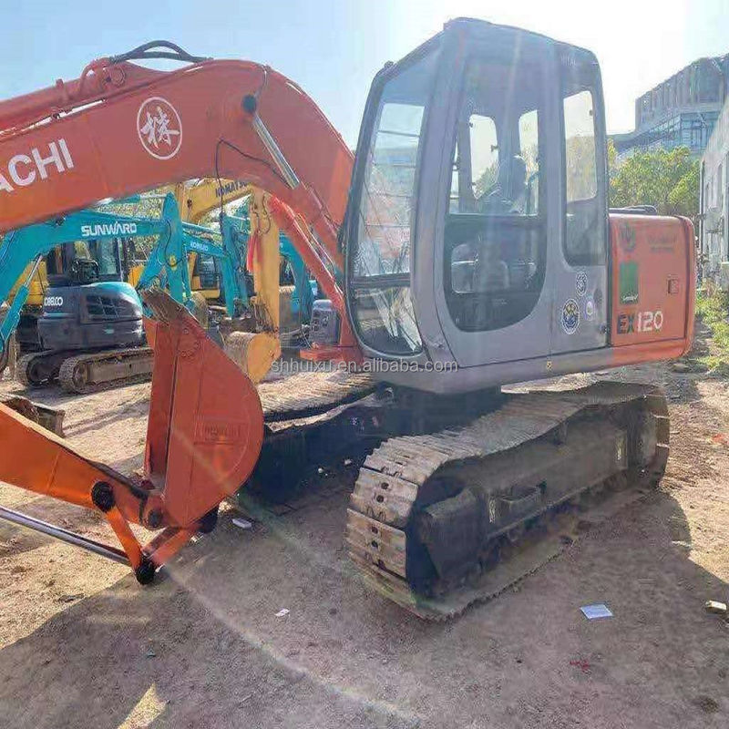 स्टॉक में हिताची बेस्ट सेलिंग हिताची EX120 सेकंड हैंड हाइड्रोलिक क्रॉलर खुदाई/उपयोगी खुदाई मशीन हिताची EX120 सस्ती कीमत