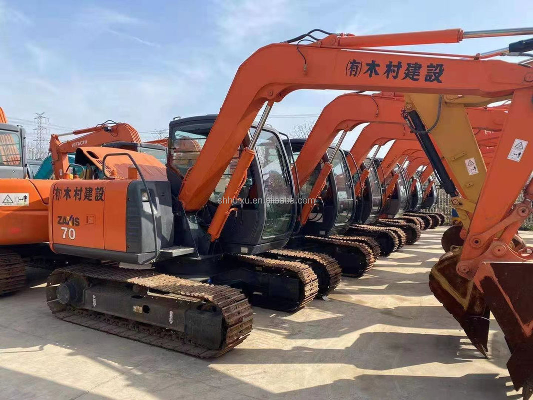 Hitachi गर्म बिक्री उच्च गुणवत्ता Hitachi ZX70 सेकंड हैंड हाइड्रोलिक क्रॉलर खुदाई/उपयोगी मिनी खुदाई Hitachi ZX70 सस्ती कीमत
