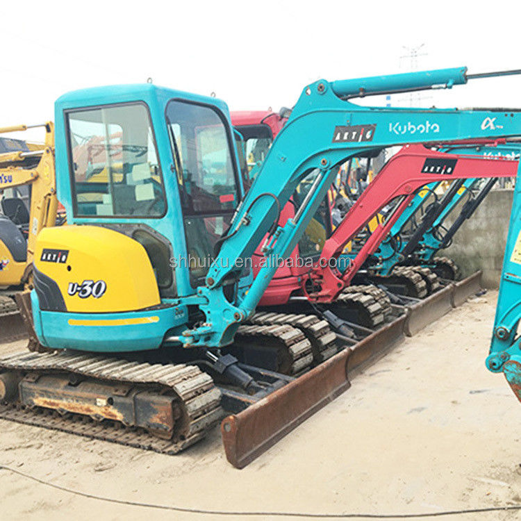 सेकंड हैंड हाइड्रोलिक क्रॉलर Excavator Kubota30 उच्च गुणवत्ता/उपयोगी मिनी खुदाई Kubota30 जापान मूल सस्ती कीमत