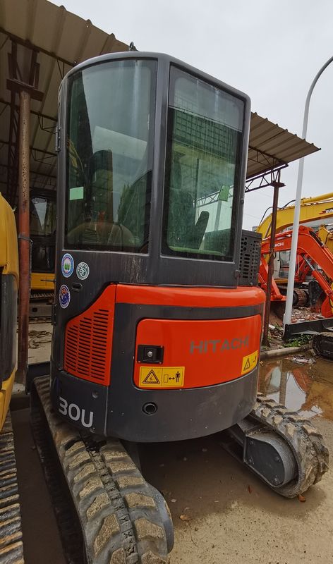 इस्तेमाल किया हिताची zx30U क्रॉलर खुदाई 3 टन मिनी zx30U खुदाई के साथ संलग्नक हाइड्रोलिक zx30U