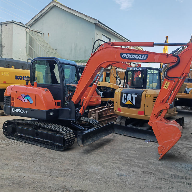 DH60 Dx60 Dh6 प्रयुक्त Doosan उत्खनन दूसरा हाथ उत्खनन 5.5 टन