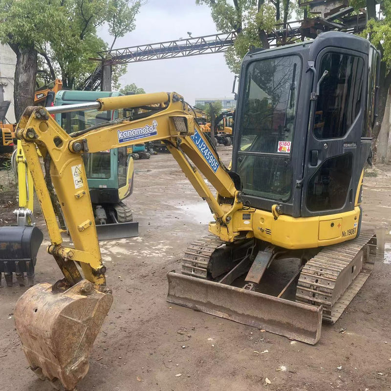 कम कीमत इस्तेमाल किया खुदाई Komatsu PC20 कैब के साथ आयात खुदाई जापान Komatsu हाइड्रोलिक क्रॉलर सेकंड हैंड खुदाई