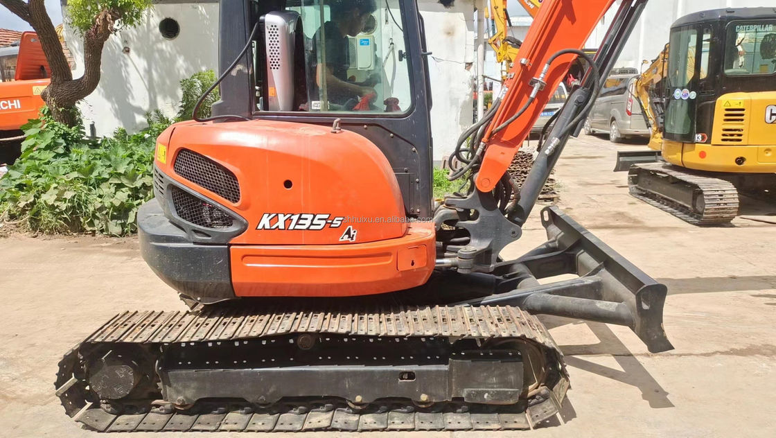 प्रयुक्त मिनी खुदाई कुबोटा Kx135-5 खुदाई करनेवाला प्रयुक्त छोटी मशीनरी खुदाई करनेवाला प्रयुक्त सेकंड हैंड खुदाई करनेवाला बिक्री के लिए