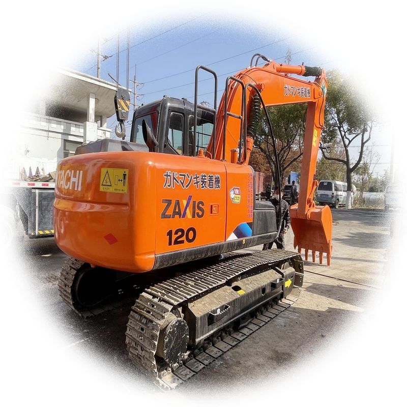 सेकंड हैंड मशीन प्रयुक्त खुदाई मशीन HITACHI 120 कम कीमत पर बिक्री के लिए