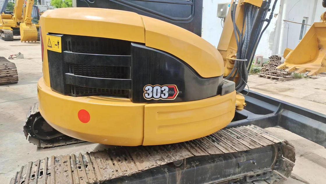 इस्तेमाल किया मिनी उत्खनन CAT303 ड्राइविंग कैब के साथ हाथ पृथ्वी खुदाई चीन मिनी खुदाई