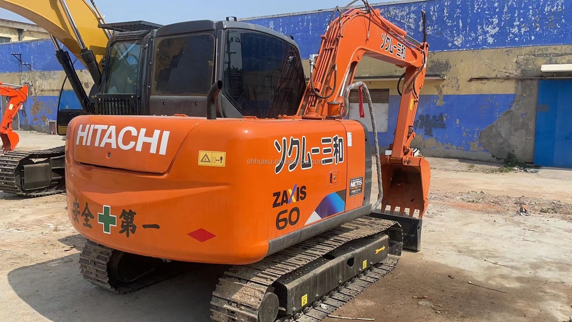 गुणवत्ता Hitachi इस्तेमाल किया zx60 6 टन मिनी खुदाई 60 मॉडल दूसरे हाथ मूल पेंट मिन मैं खुदाई Hitachi