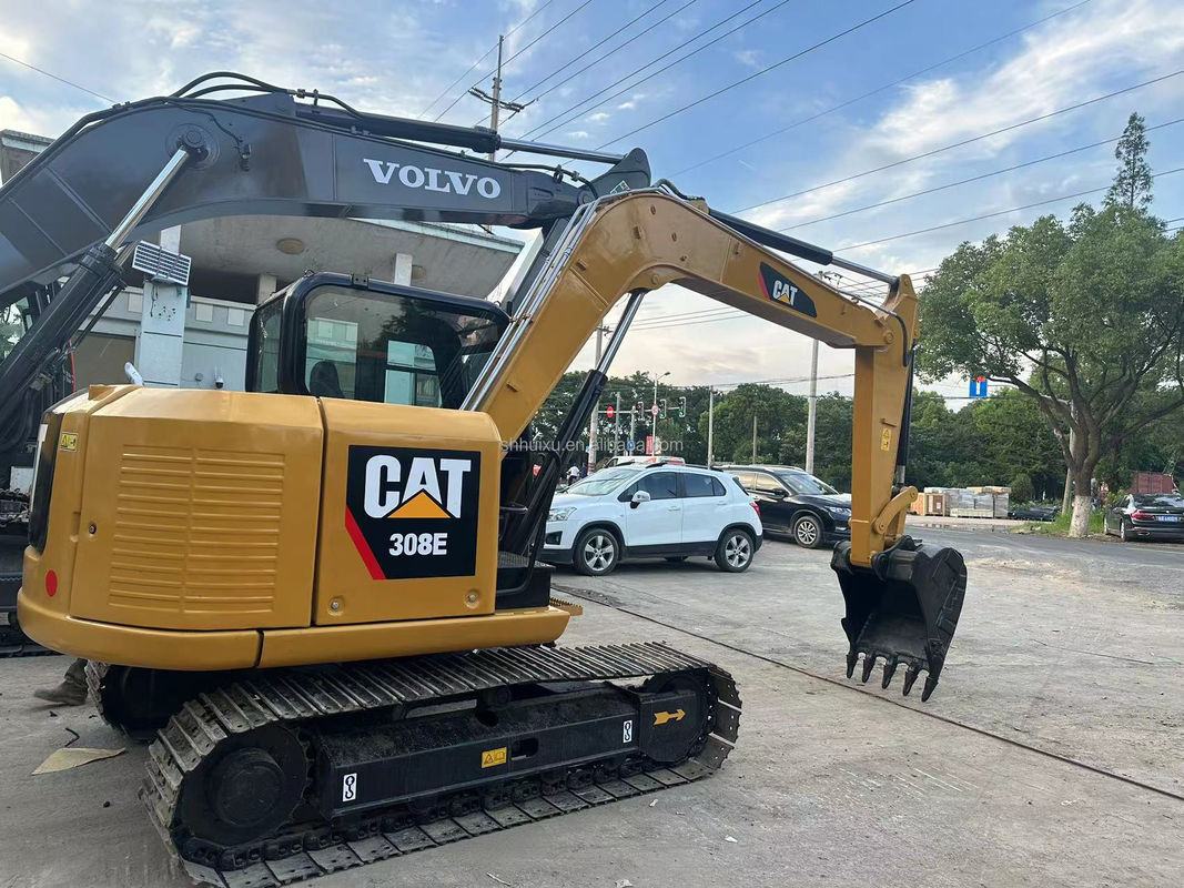 CAT 308E 307E 306E 305E प्रयुक्त खुदाई मशीन, CAT 306 E 306D 307D 308 ब्रेक लाइन,डोजर के साथ मिनी खुदाई मशीन CAT 306E2