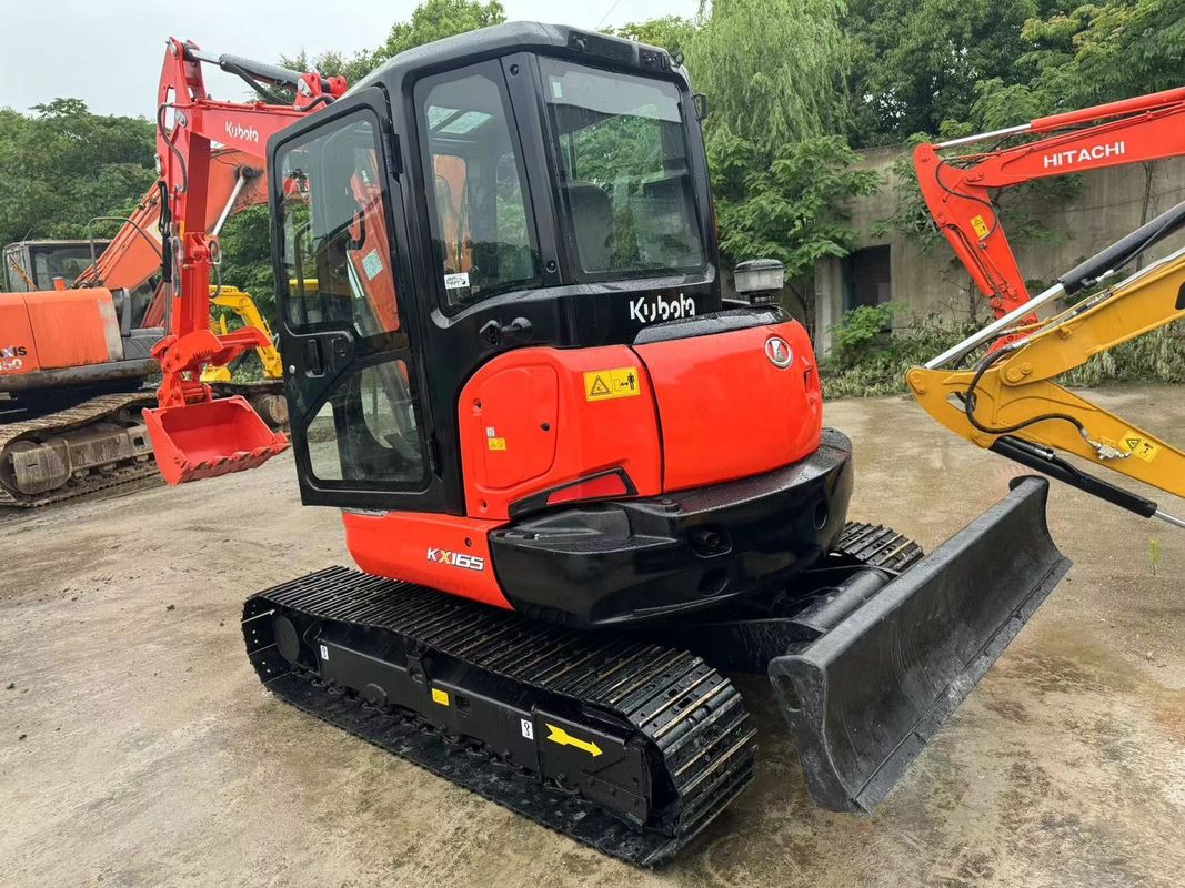कम कीमत इस्तेमाल किया खुदाई 6.5Ton हाइड्रोलिक KUBOTA KX165 खुदाई दूसरा हाथ KUBOTA165 खुदाई जापान मूल बिक्री के लिए