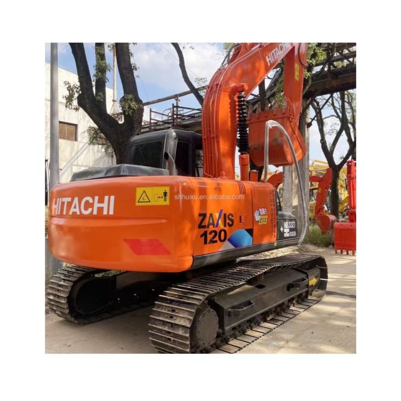 12000 किलोग्राम Zx120 प्रयुक्त हिताची खुदाई मशीन 0.51m3 के साथ मूल पेंट के साथ दूसरा हाथ