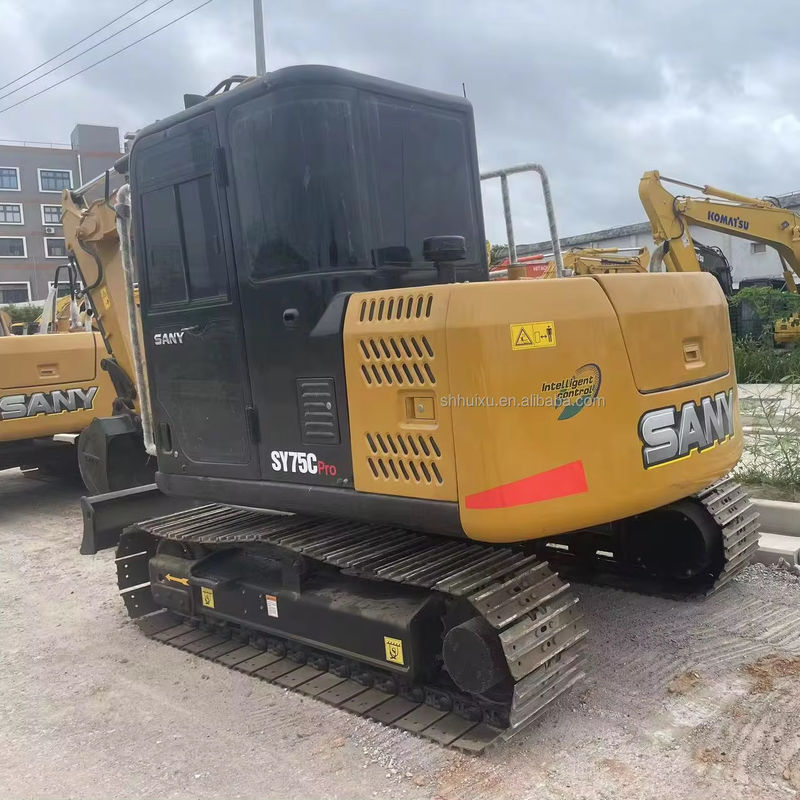 7.5 टन प्रयुक्त Sany Excavator सेकंड हैंड Sany Crawler Excavator Sany75