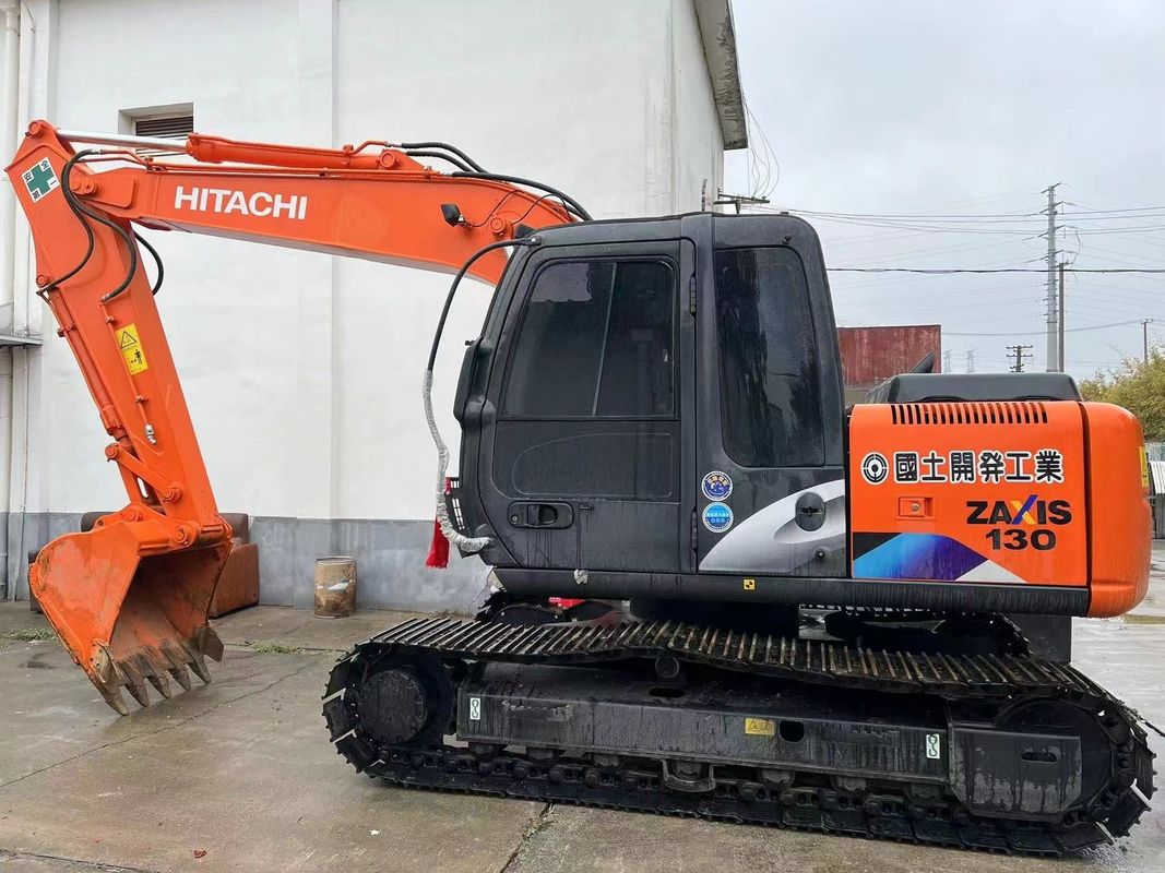12.5 टन मूल प्रयुक्त हिताची खुदाई Zx130 प्रयुक्त हाइड्रोलिक क्रॉलर खुदाई