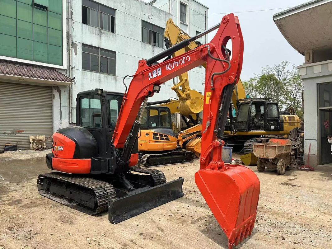मिनी कुबोटा KX165 सेकंड हैंड डिगर क्रॉलर प्रकार चल रहा है