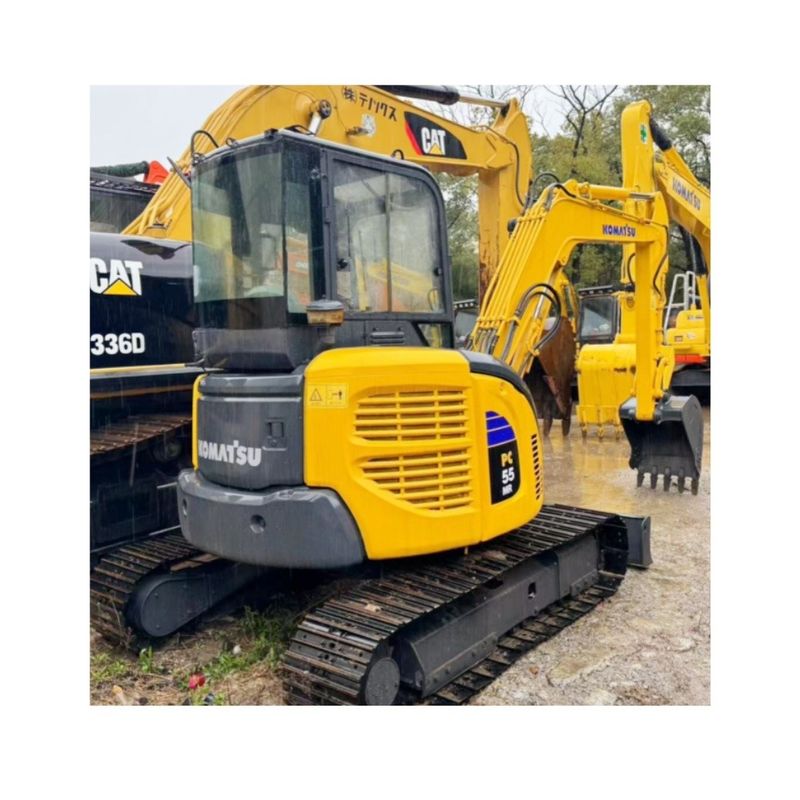 प्रयोग में लाई गई छोटी खुदाई करने वाली Komatsu PC55MR उपयोग में लाई गई मिनी खुदाई करने वाली Komatsu 5T मशीनरी घरेलू मशीनें सफाई की मशीनें