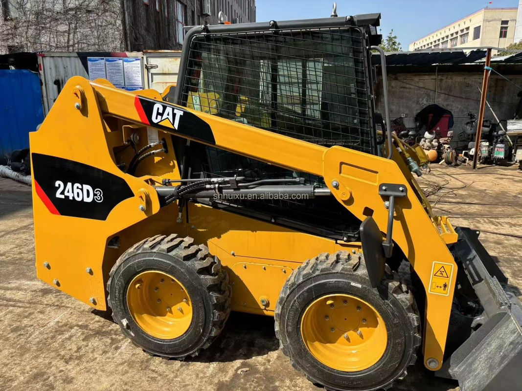 इस्तेमाल किया स्लिप मशीन CAT 246D3 कैटरपिलर पहिया खुदाई जापान मूल पहिया खुदाई