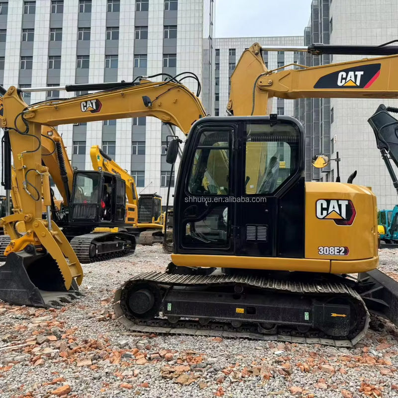 पीला रंग उच्च इंजन शक्ति इस्तेमाल किया cat308e खुदाई मशीन इस्तेमाल किया cat308e दूसरा हाथ