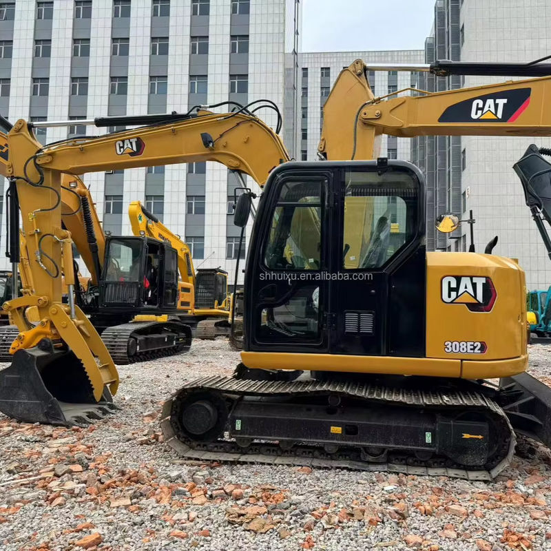 पीला रंग उच्च उत्खनन शक्ति प्रयुक्त cat308e/दूसरा हाथ उत्खनन cat308e बिक्री पर