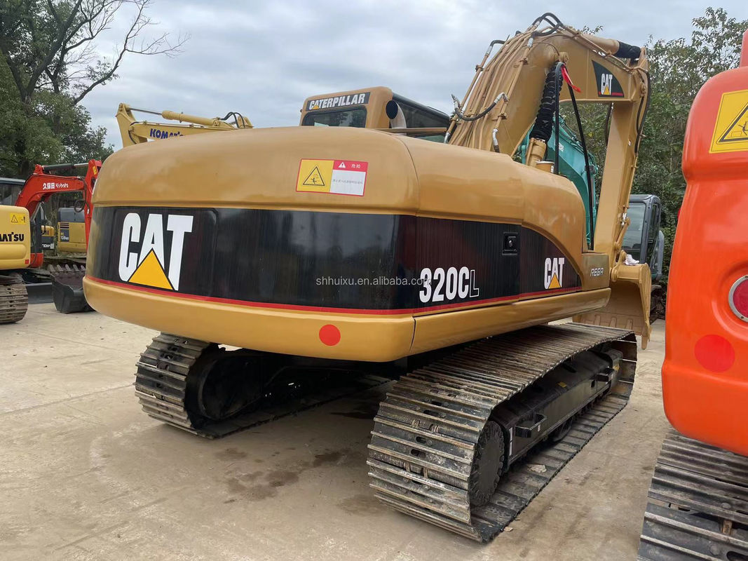 CAT320GC प्रयुक्त बिल्ली उत्खनन मूल अच्छी स्थिति 20.5 टन क्रॉलर चल रहा है