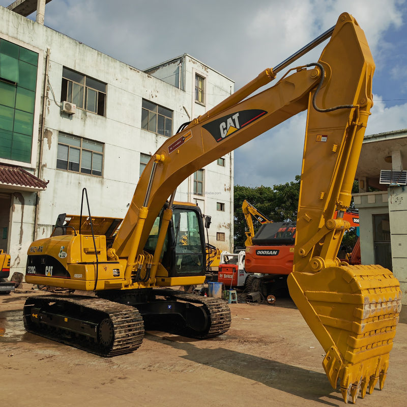 20TON इस्तेमाल किया बैगर CAT320C CAT320D CAT320GC CAT323D प्राइम क्रॉलर खुदाई मशीन CAT320C सेकंड हैंड कम कीमत